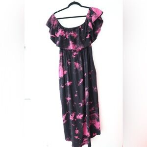 Pink and Black Tie-Dye dress Size XL
